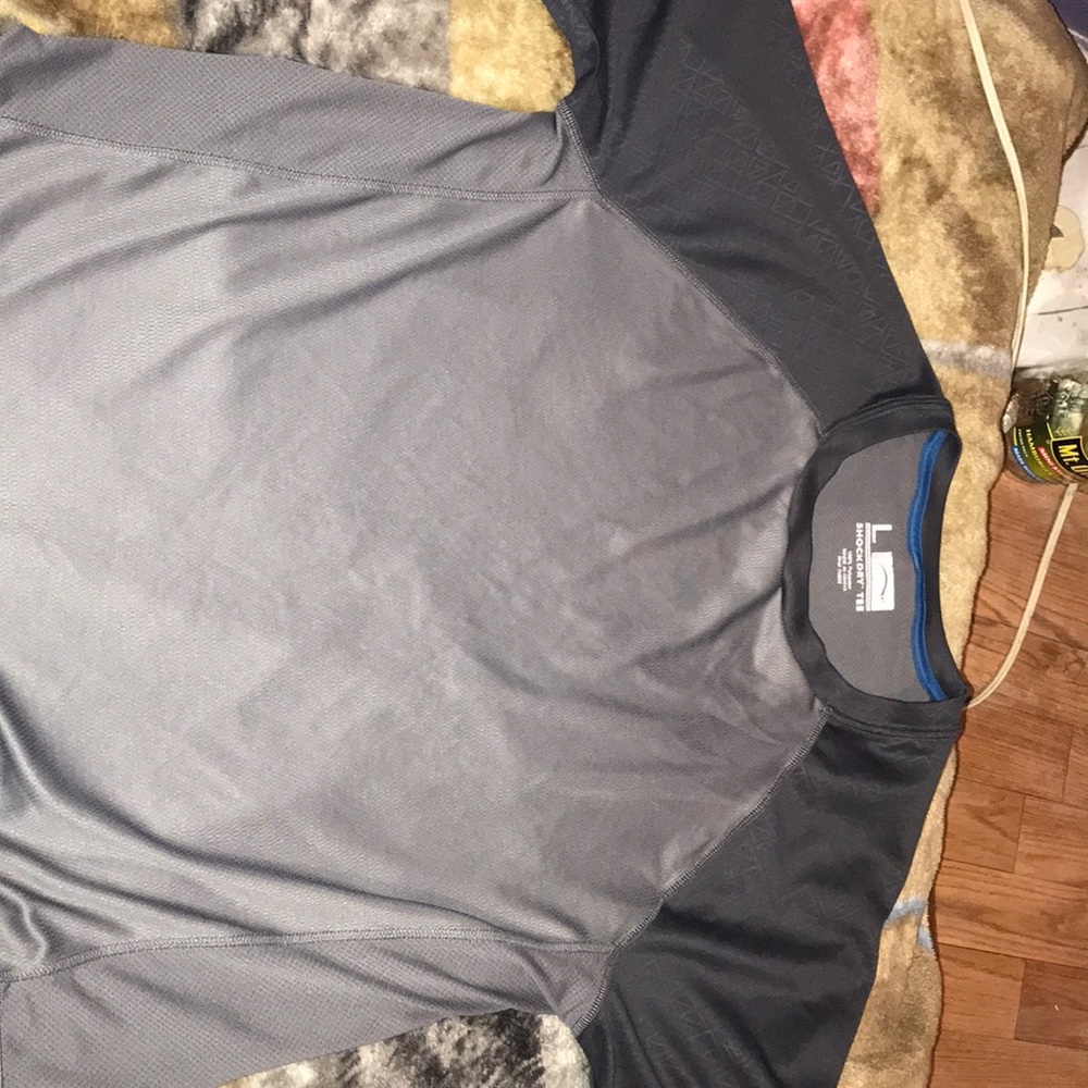 Male grey silk shirt